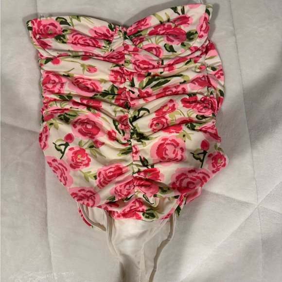 Zara Tops - Floral One-Piece Swimsuit